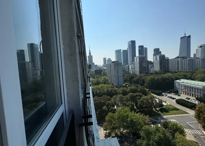 с видом, центр варшавы *